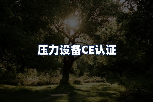 压力设备CE认证